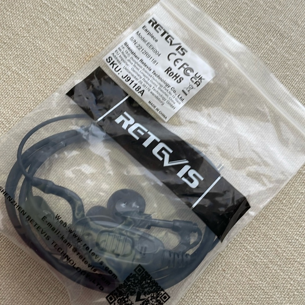 NIB RETEVIS Earpiece Model EEK004